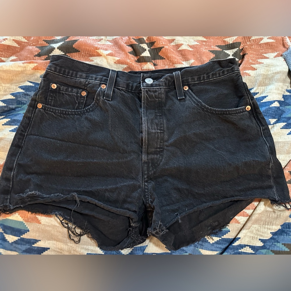 Levi's Black Jean Shorts